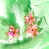 Kew x Tatty Devine Orchid set on a green cloth