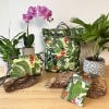 Kew x Roka Palm Print Recycled Canfield B Medium Backpack