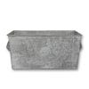 Kew Zinc Rectangular Planter with Handles