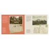 Inner pages of Love from Kew book displaying postcards and text.