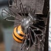 Lifestyle image of the Metal Bee with Lacey Wings