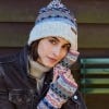 Classic Fairisle Roll Back Bobble Beanie Hat, Oatmeal