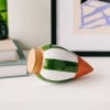 Hydrating Olla Self Watering System, Green White Stripes