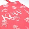 Kew Floral Cotton Tote Bag, Coral Pink
