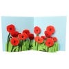 Poppies Pop Up Card