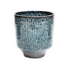 Reactive Glaze Navy Orchid Planter, 13cm