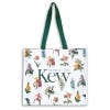 Recycled Plastic Green Floral Shopping Bag