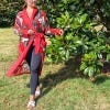 Kew x One Hundred Stars Gown, Orchid Red