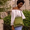 Roka Recycled Nylon Kennington Bag Mustard, lifestyle image