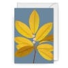 Kew Silver Burnt Bloom Greeting Card