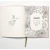 Two inside pages of The Flower Year: A Colouring Book