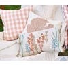 Coral Reef Embroidered Cushion, lifestyle image