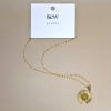 Kew x My Doris Waterlily Gold Pendant Necklace