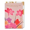 Kew Welcome Little One Card, featuring lovely pink flowers