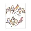 Wildflower Sparrows Greeting Card