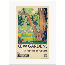 Kew Gardens by Gregory Brown TFL A3 Print