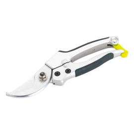 Image of the Medium Bypass secateurs with metal handles on a plain white background