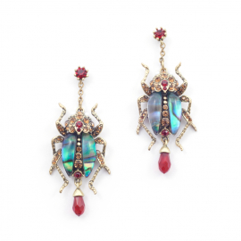 Bejewelled Bug Drop Earrings