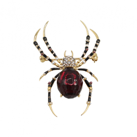 Bejewelled Spider Brooch