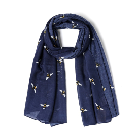 Bumble Bee Eco Scarf, Navy