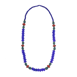 Egyptian Glass Beads Statement Necklace