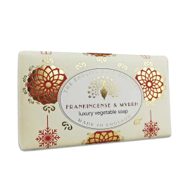 Frankincense and Myrrh luxury vegetable soap. Made in England.