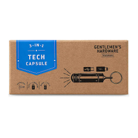 3-in-1 tech capsule. Gentlemen's Hardware.