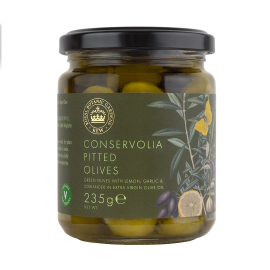 Kew Conservolia Pitted Green Olives With Lemon