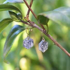 Kew Reconsidered Hexagon Drop Earrings