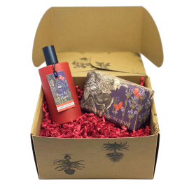 Lavender and Rosemary Eau de Toilette and Kew Soap in Kew gift box with red shred.