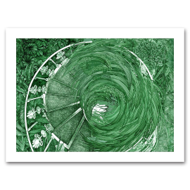 Lucille Clerc Palm House Spiral A3 Print