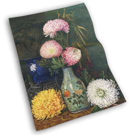 Kew Marianne North Chrysanthemum Flowers Tea Towel