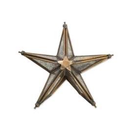 Bakara Star Tree Topper - Antique Brass