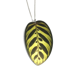 Peacock Prayer Leaf Necklace