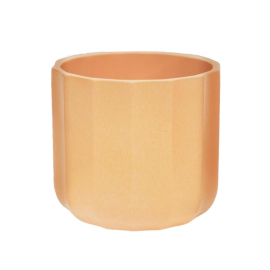 Positano Apricot Geo Planter, 12cm