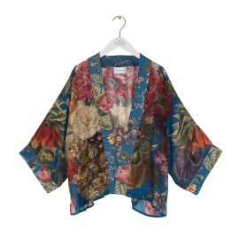 One Hundred Stars - Primula Teal Kimono