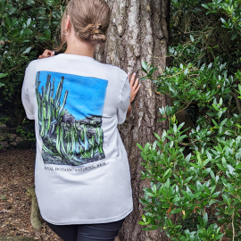 Marianne North Cactus White T-shirt, lifestyle image