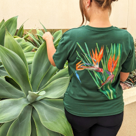 Marianne North Strelitzia T-shirt, Green