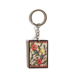 Kew x TFL Bamboo Keyring, Cactus Flower