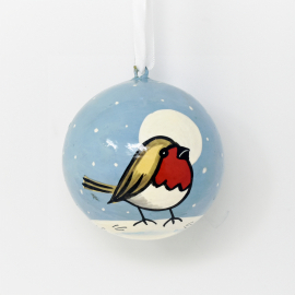 Fun Robin Small Bauble Decoration