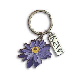 Kew Purple Waterlily Flower Keyring